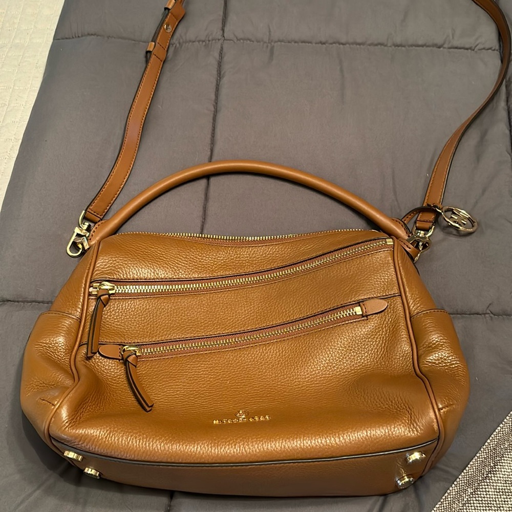 Gently used Michael Kors LORIMER large zip leather satchel